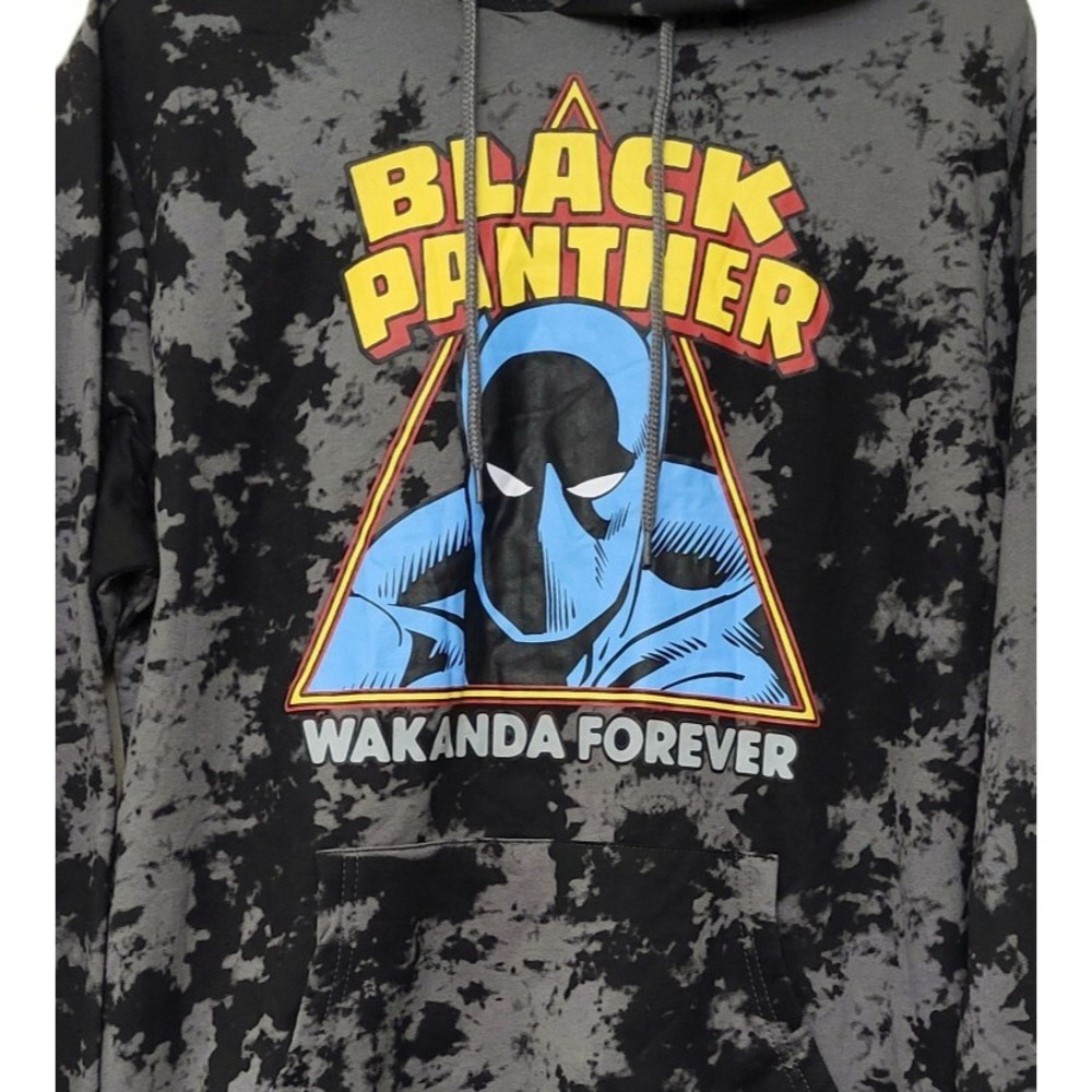 Marvel‎ Black Panther Hooded Sweatshirt Hoodie - Wakanda Forever - Men's Size S - Picture 2 of 6